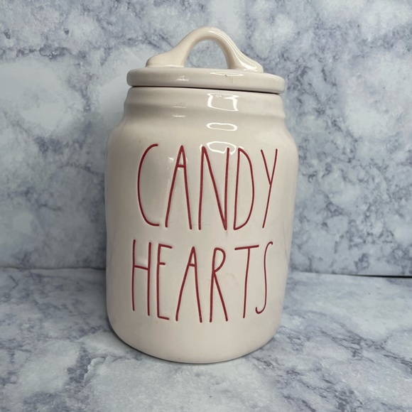 Rae Dunn Holiday Rae Dunn Candy Hearts Canister Poshmark